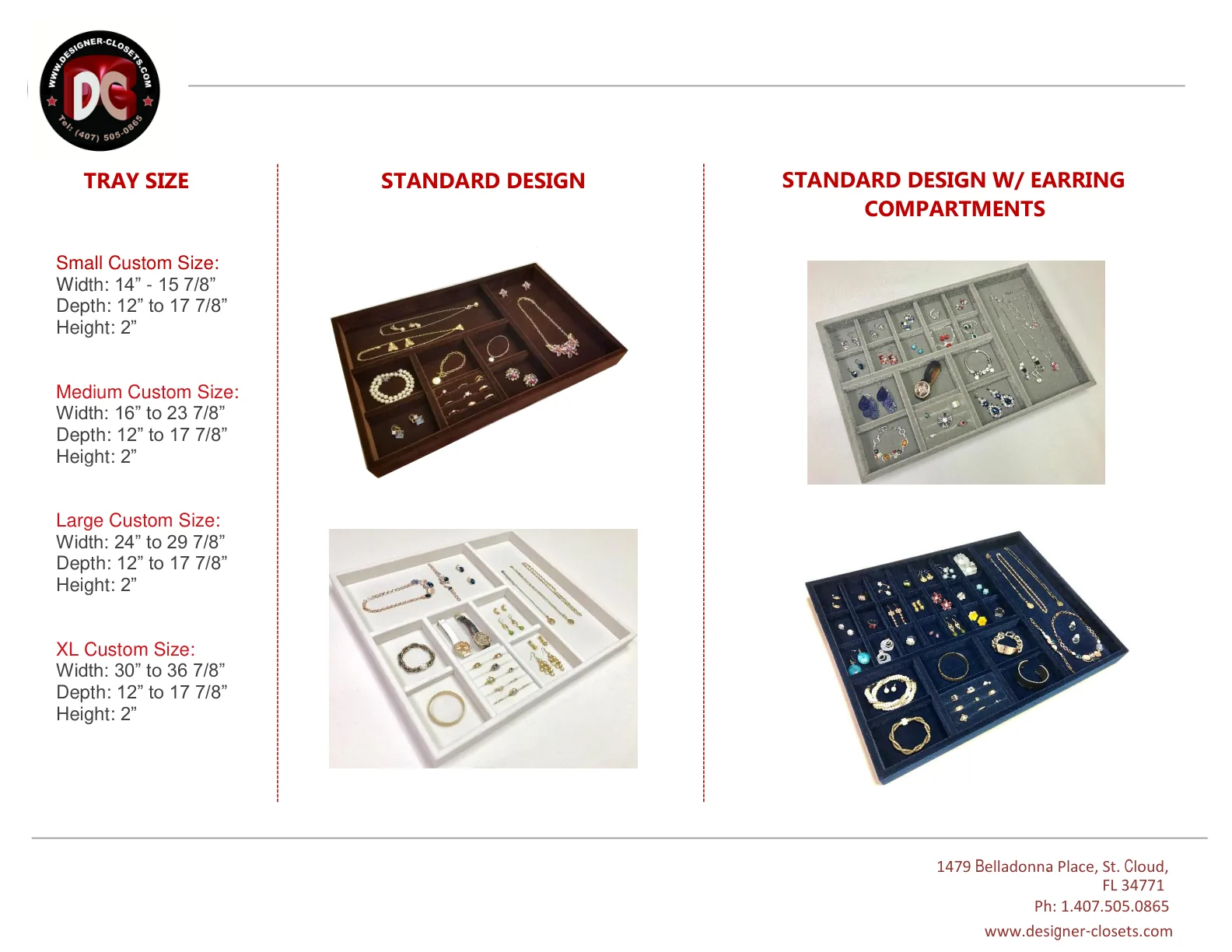 Designer Jewelry Tray Catalog — page 1 of 6